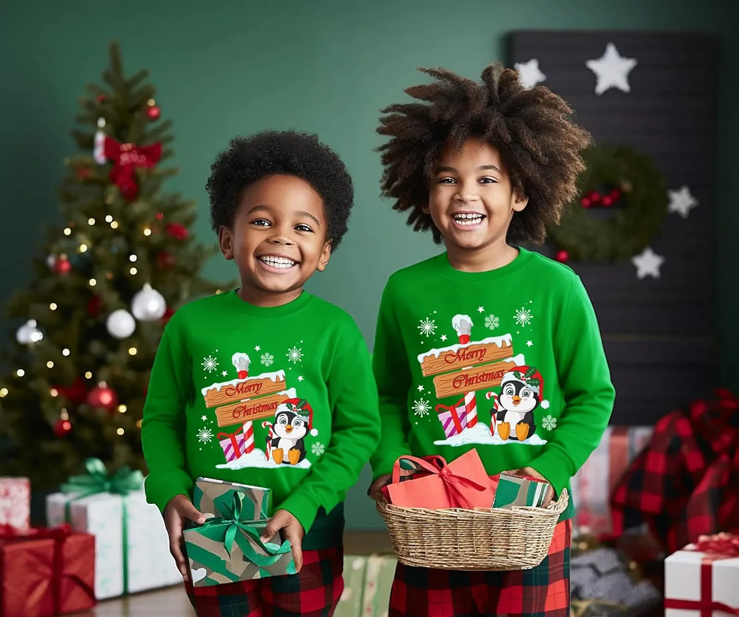 Toddler Girls Christmas Sweatshirt Kids Santa Claus Elk Bear Shirt Xmas Cotton Long Sleeve Tops for 1-7T