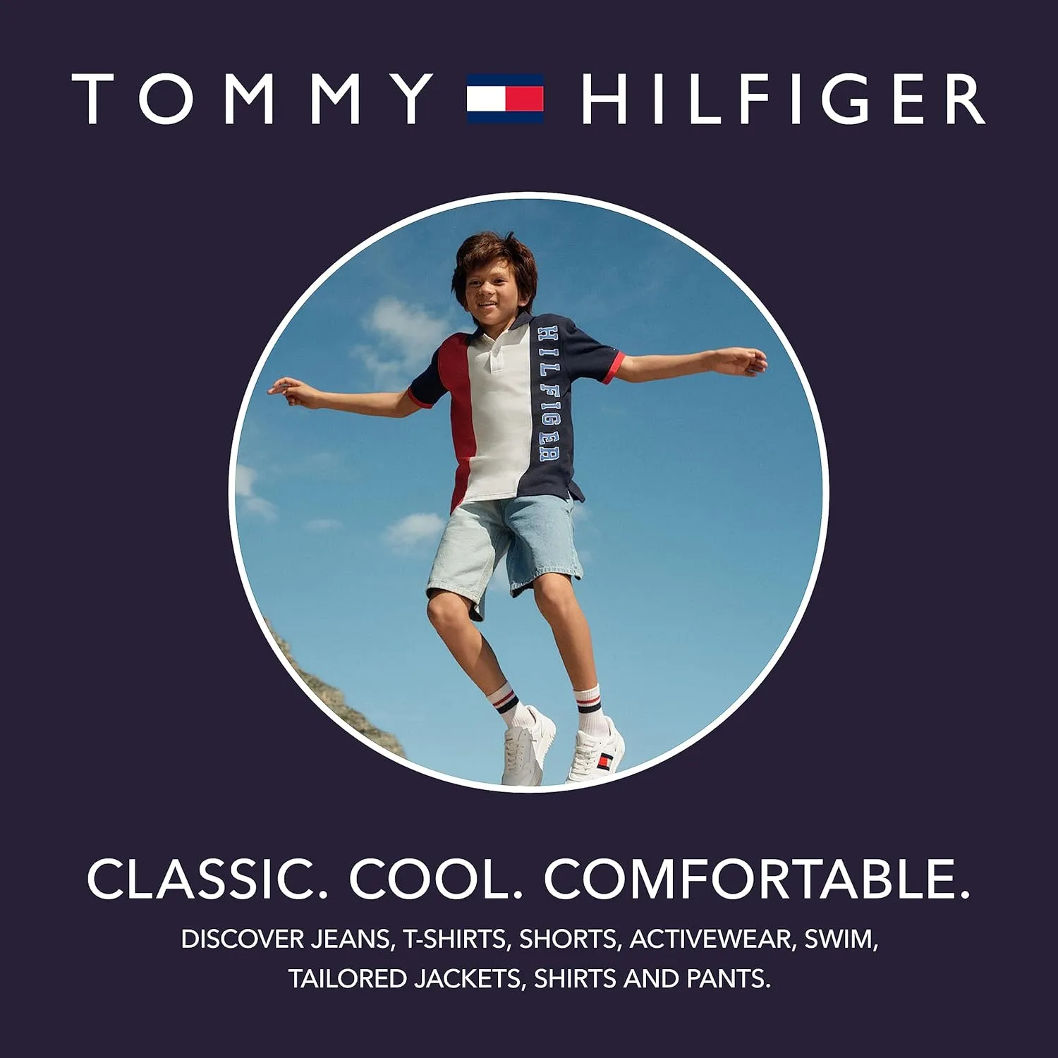 Tommy Hilfiger Boy's Long Sleeve Fleece Pull-over Hoodie