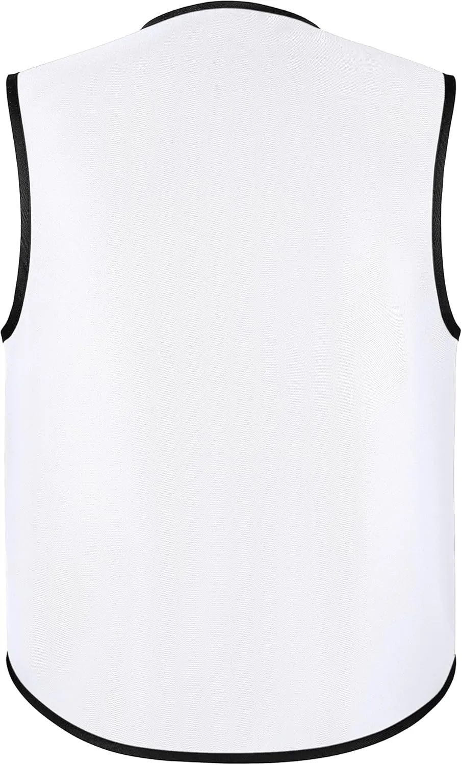 TopTie Supermarket Apron Zipper Vest For Clerk Uniform Vest 5 Packs