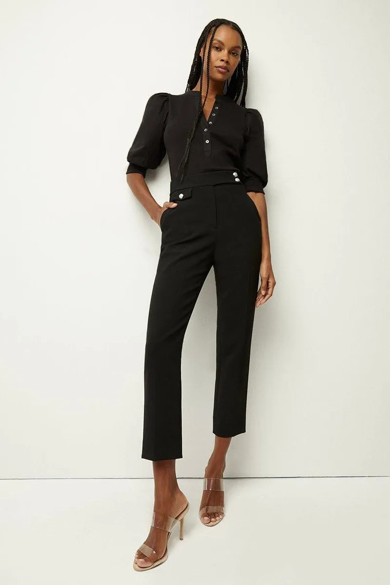 Veronica Beard Renzo Pant Black Silver