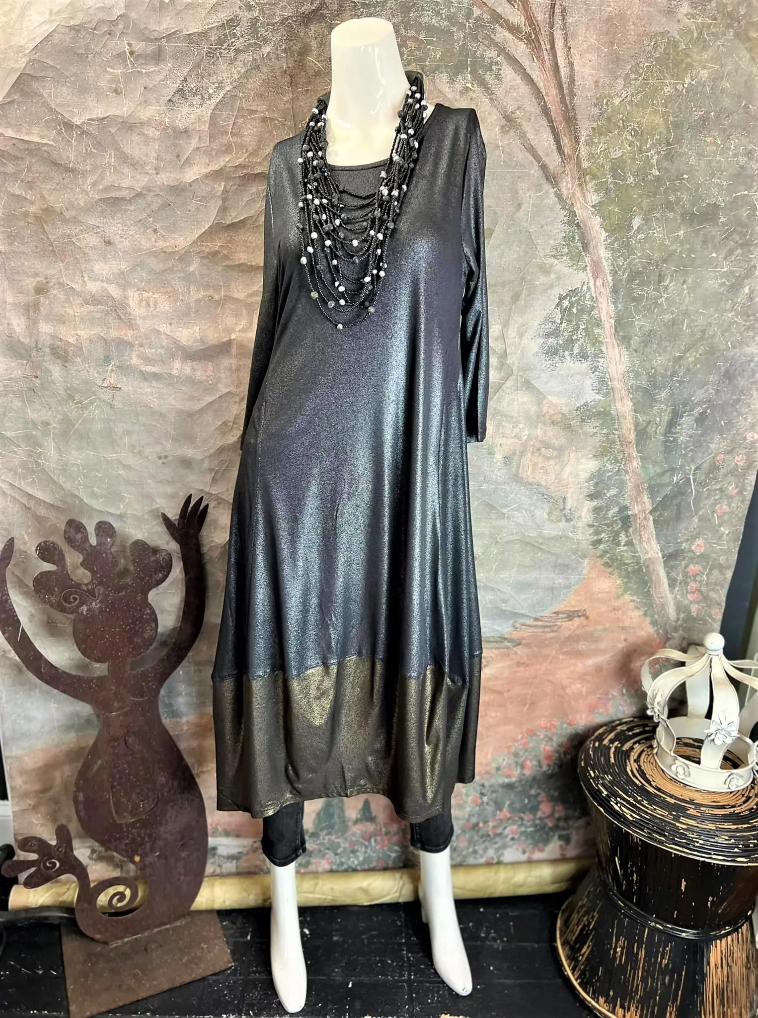 VG-1930 Demi Dress-Silver