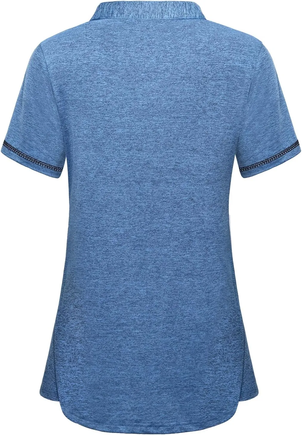 Vldnery Women's Golf Shirts Short Sleeve v Neck Loose Fit Plain Workout Tennis Polo T-Shirts