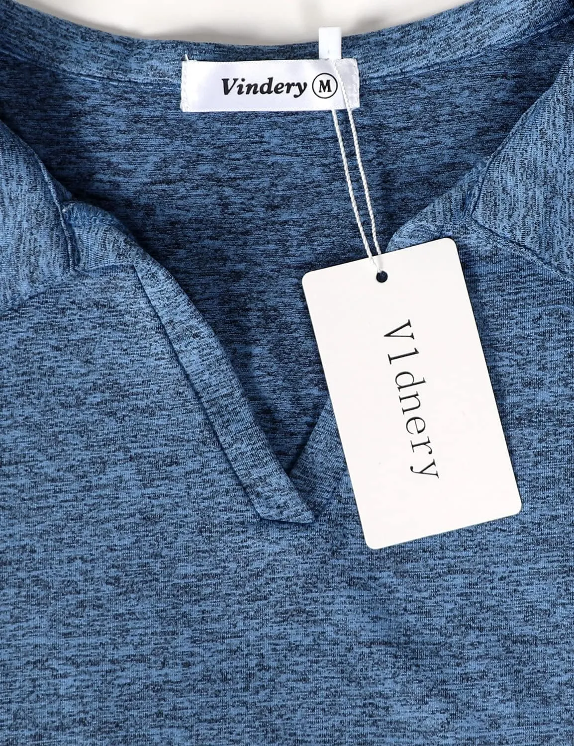Vldnery Women's Golf Shirts Short Sleeve v Neck Loose Fit Plain Workout Tennis Polo T-Shirts