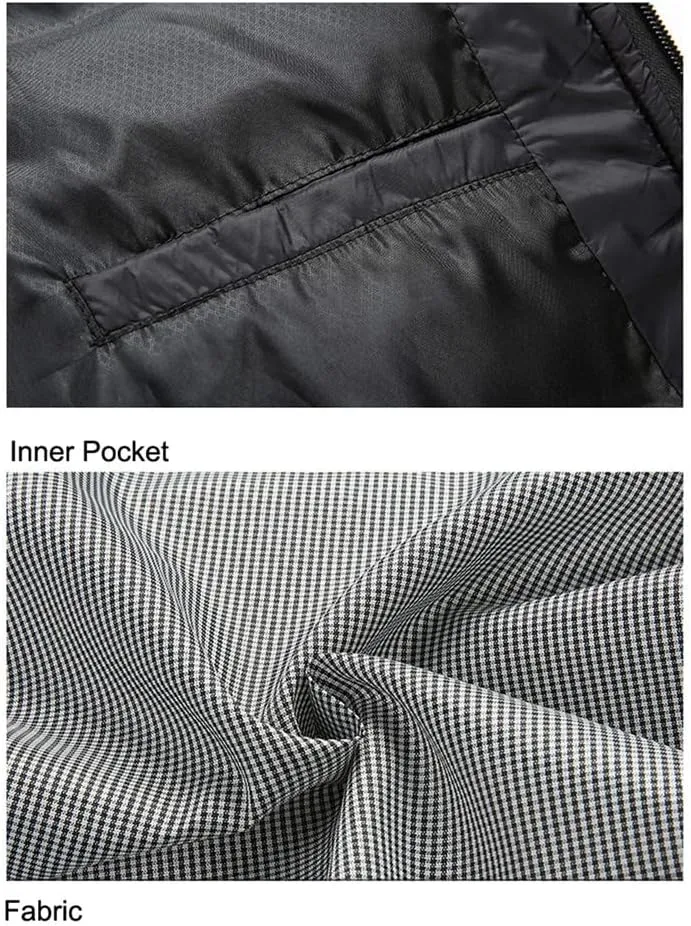 Winter Mens Sleeveless Hooded Vests Male Cotton-Padded Thicken Warm Waistcoats Jackets
