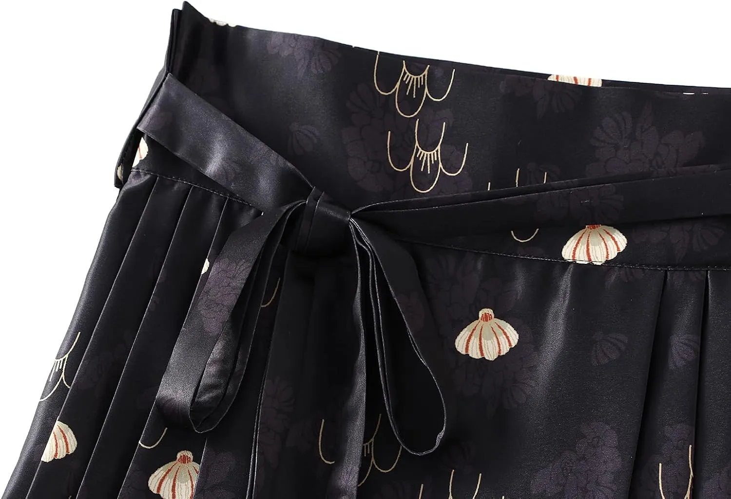Women's 2024 Bohemian Long Skirts Elastic High Waist A Line Maxi Skirts Summer Casual Pleated Flowy Skirts