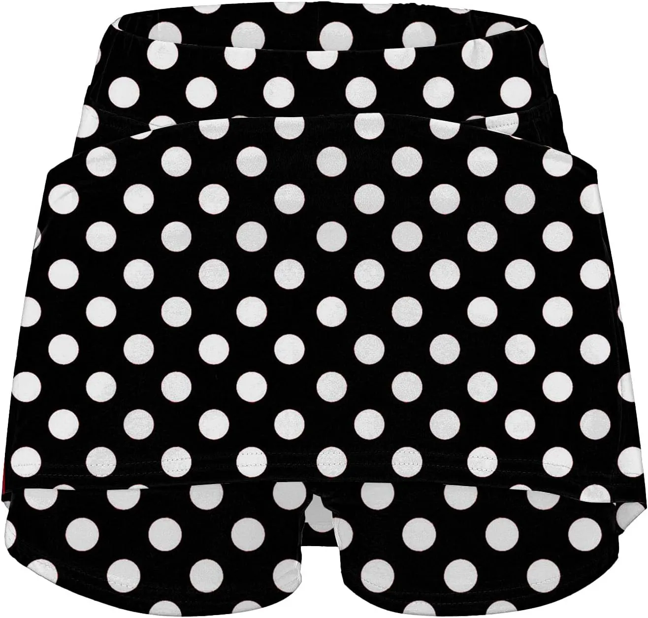 Womens Athletic Skorts with Pockets,High Waisted Tennis Skorts Polka Dot Print Golf Yoga Culottes Shorts Skirt