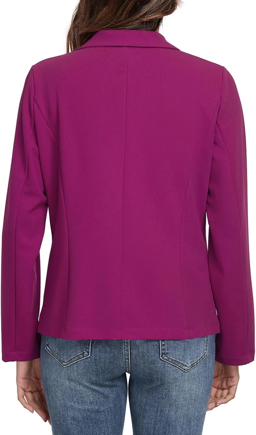 Womens Blazers Casual Long Sleeve Lapel Button Work Office Blazer Jackets with Pockets 2025, S-2XL