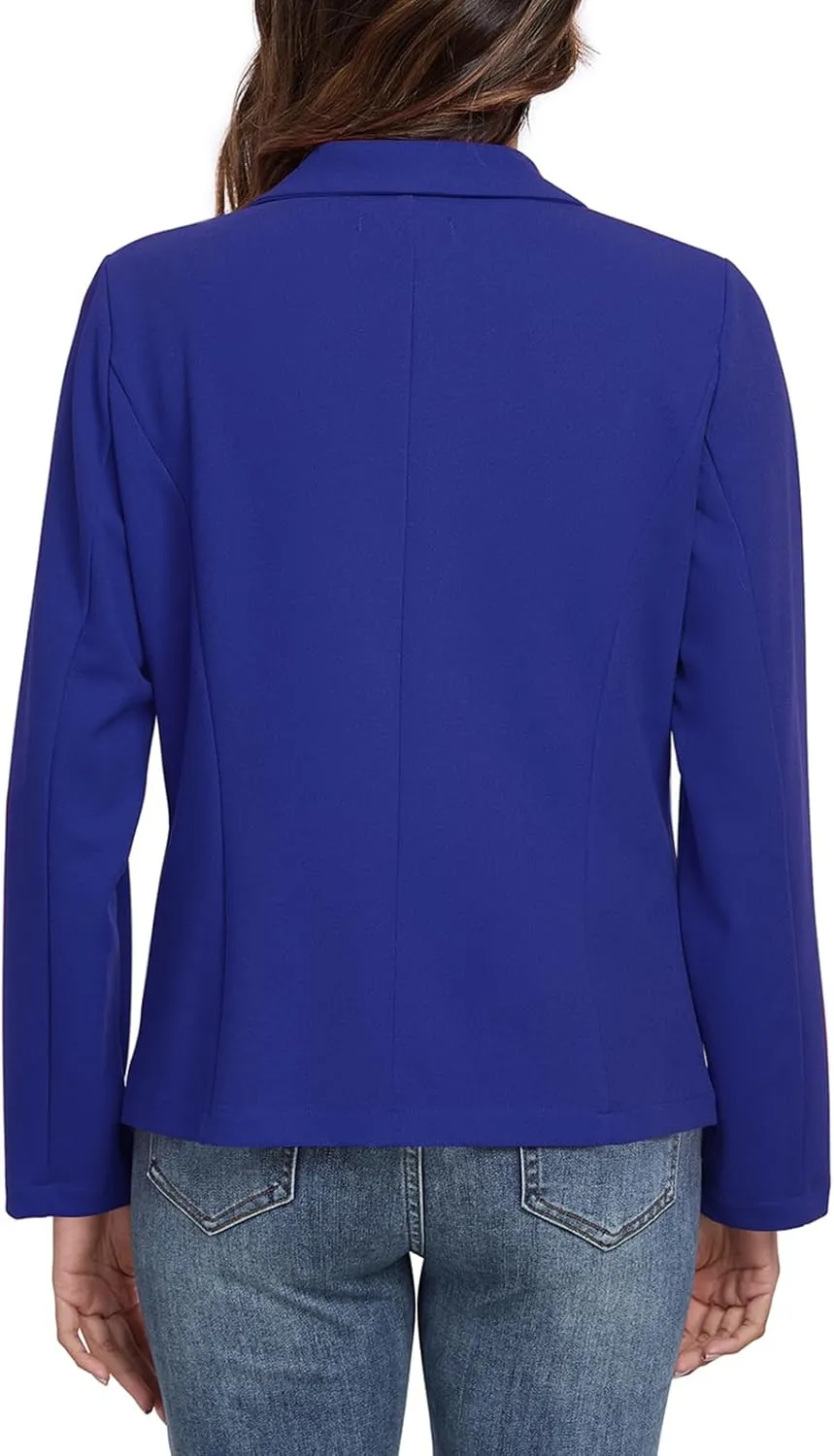 Womens Blazers Casual Long Sleeve Lapel Button Work Office Blazer Jackets with Pockets 2025, S-2XL
