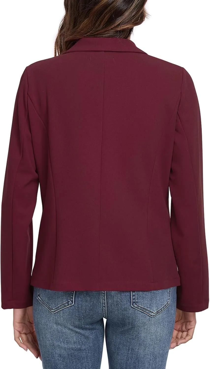 Womens Blazers Casual Long Sleeve Lapel Button Work Office Blazer Jackets with Pockets 2025, S-2XL