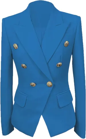 Womens Casual Blazers Long Sleeve Lapel Button Suit Jackets Slim Fit Work Office Blazer Jacket for Women
