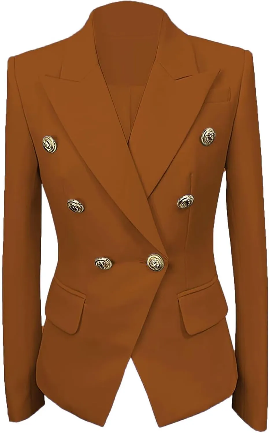 Womens Casual Blazers Long Sleeve Lapel Button Suit Jackets Slim Fit Work Office Blazer Jacket for Women