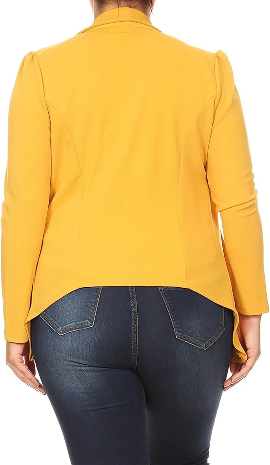 Women's Classic Casual Work Draped Open Front Blazer