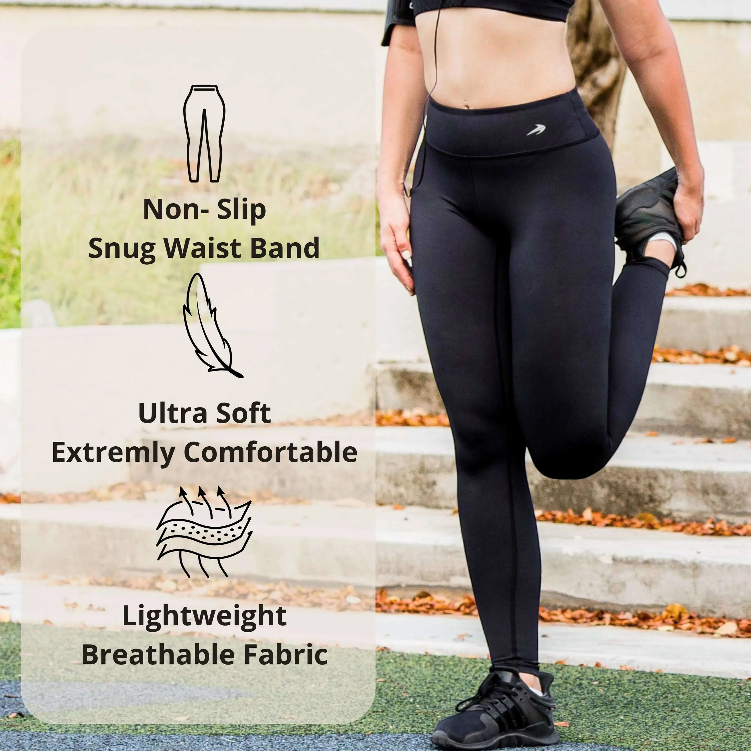 Women's Compression Leggings - Carbon Gray