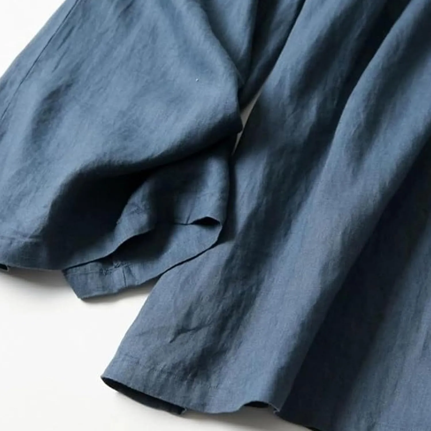 Women's Culottes Linen Wide Leg Pants Flowy Loose Cropped Pants Elastic Waist Palazzo Beach Pant Summer Casual Trouser