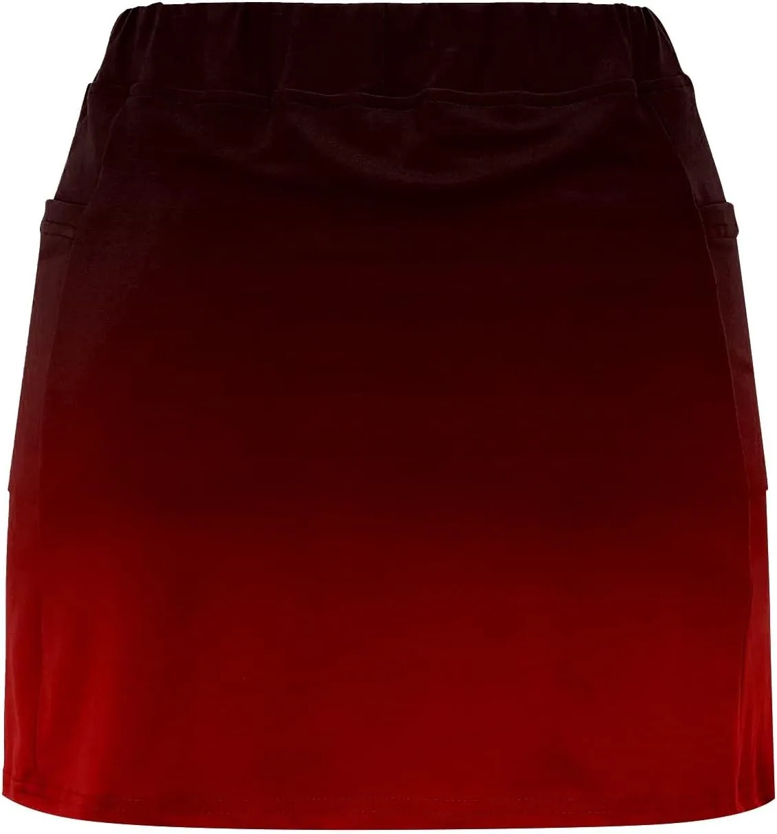 Womens Gradient Athletic Pantskirt 2024 Summer Fashionable Double Layer Safety Shorts Pants Mid Waisted Tennis Yoga Culottes