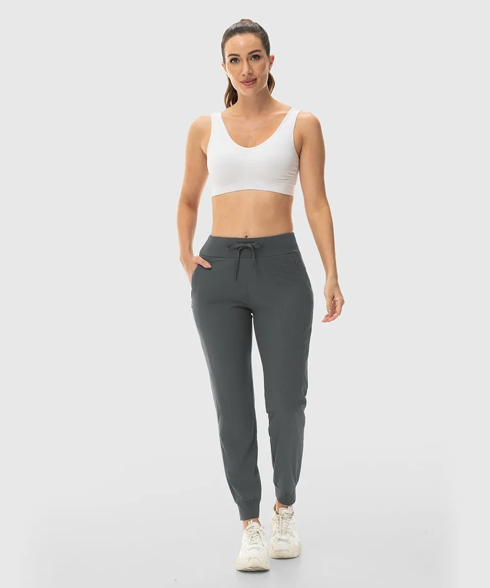 Women's Lightweight Stretch Tapered Athletic Jogging Pants