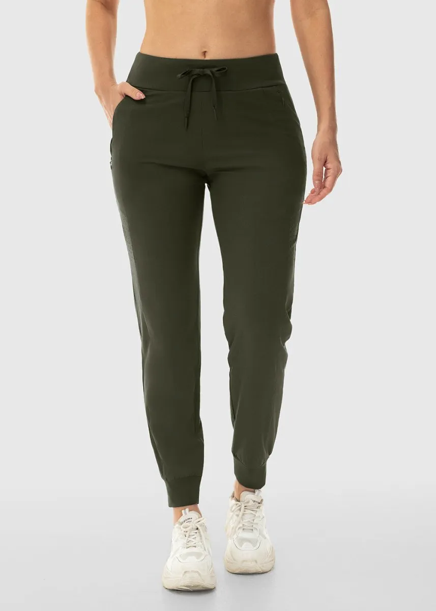 Women's Lightweight Stretch Tapered Athletic Jogging Pants