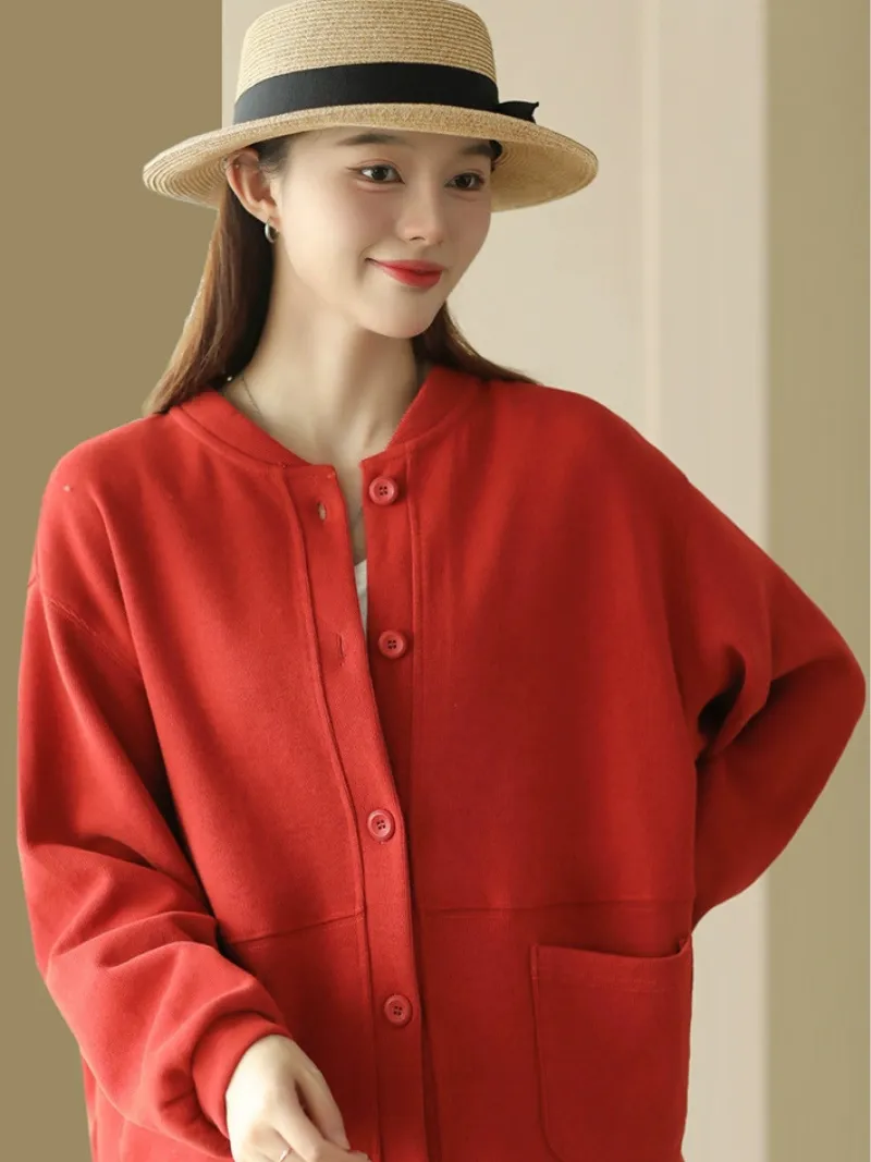 Women's Modern Casual Wear Stand Collar Sweater