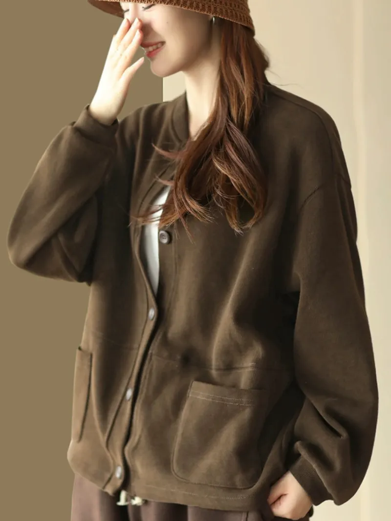 Women's Modern Casual Wear Stand Collar Sweater