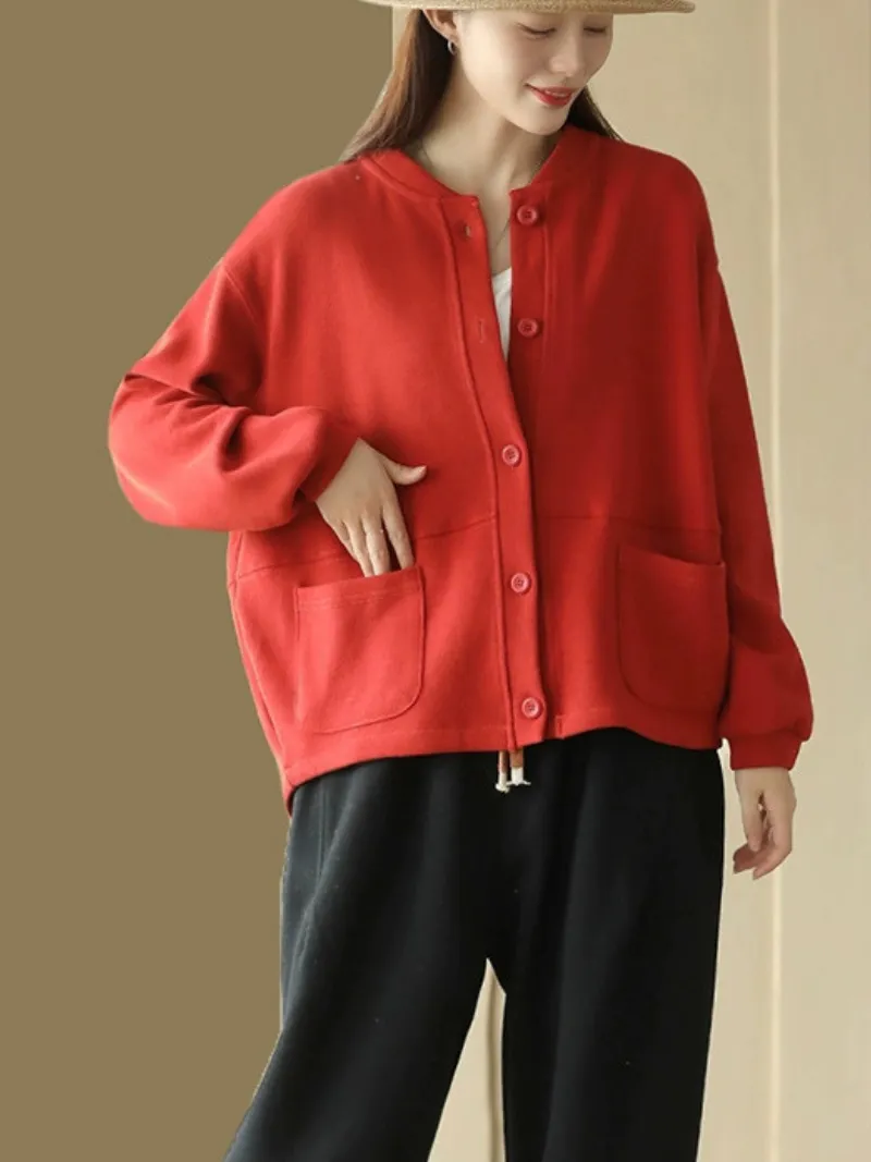 Women's Modern Casual Wear Stand Collar Sweater