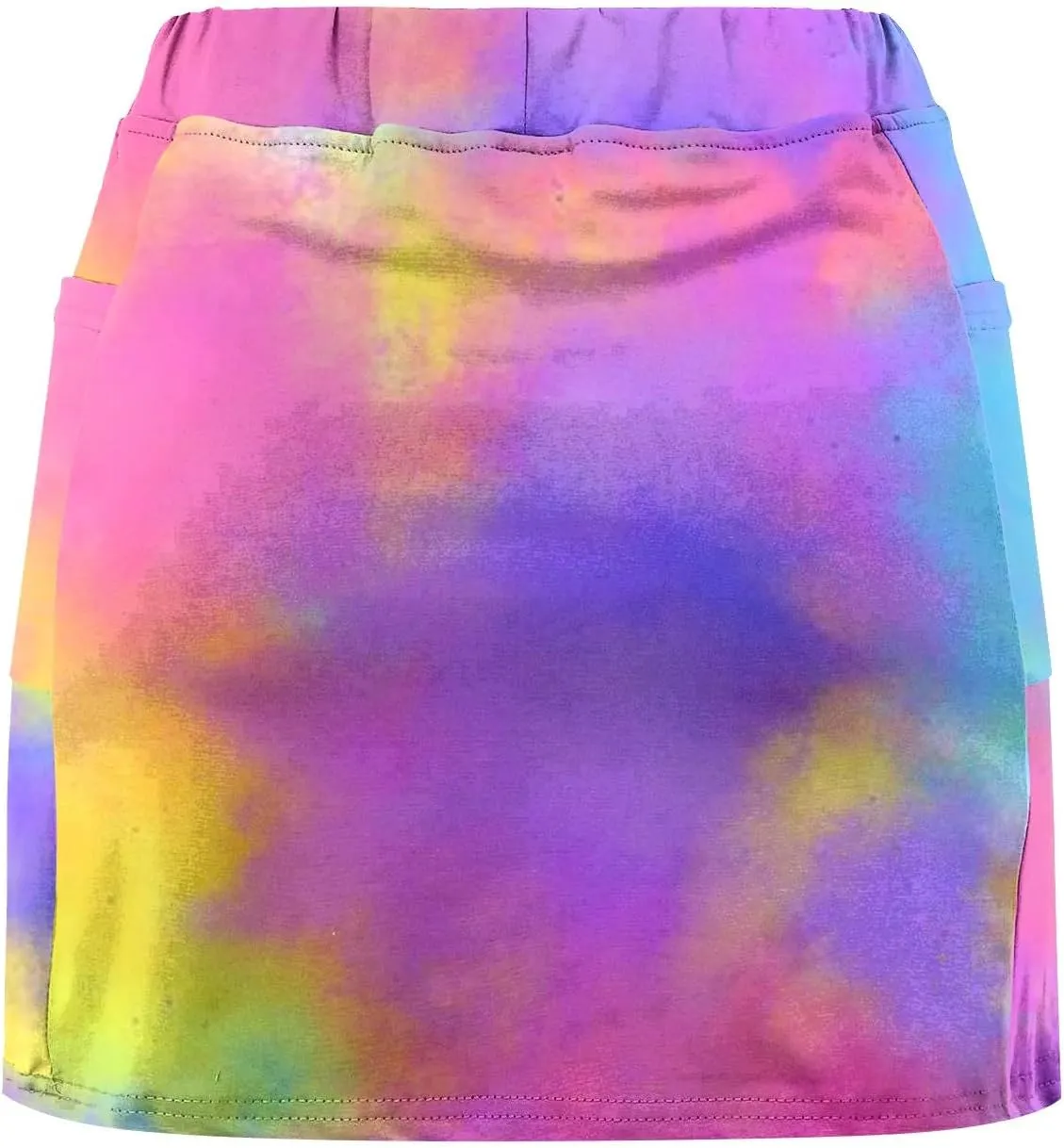 Womens Tennis Mini Skirts Plus Size Tie Dye Tummy Control Running Shorts Lounge Workout Sports Short Leggings Skorts Culottes