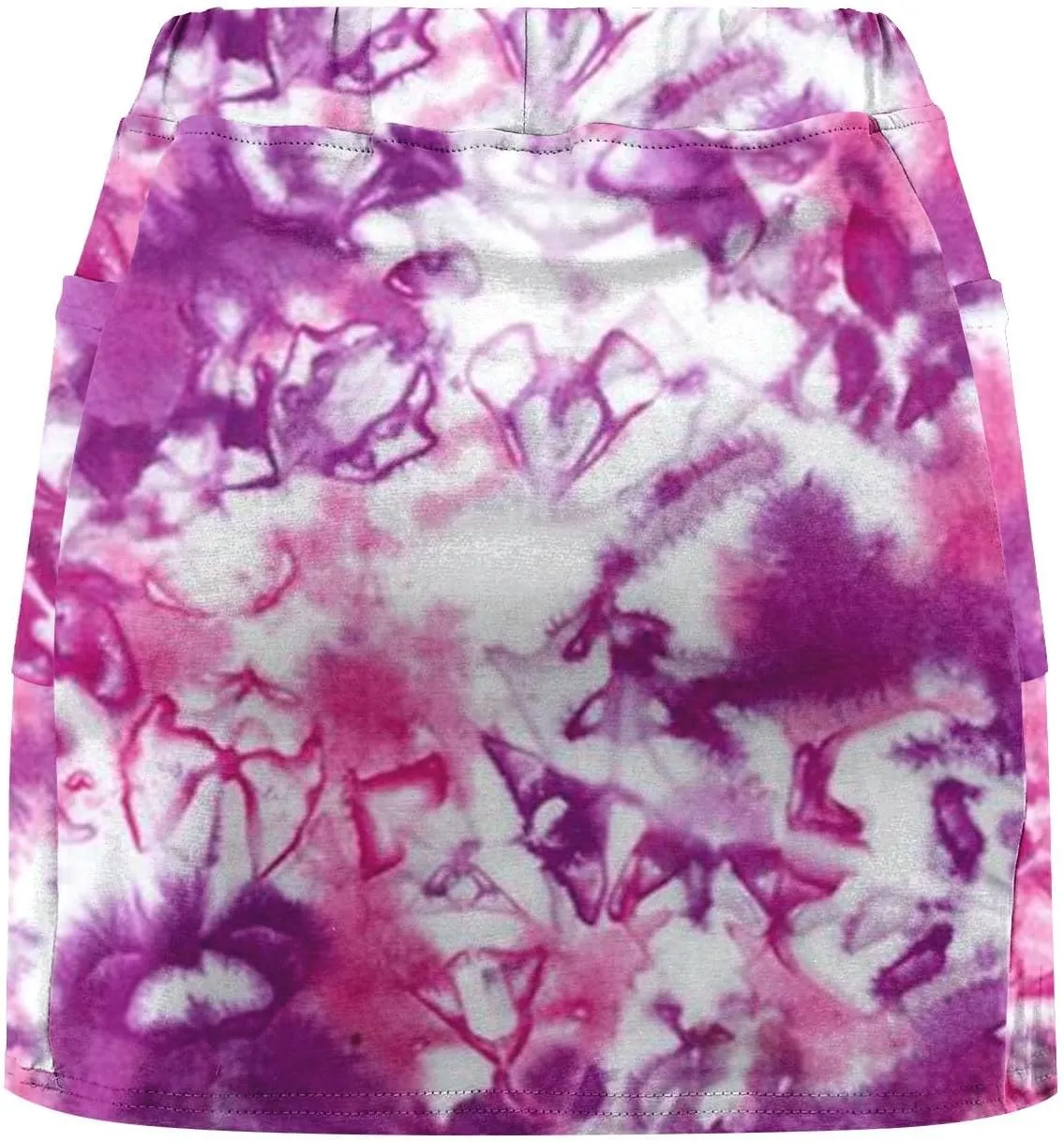 Womens Tennis Mini Skirts Plus Size Tie Dye Tummy Control Running Shorts Lounge Workout Sports Short Leggings Skorts Culottes