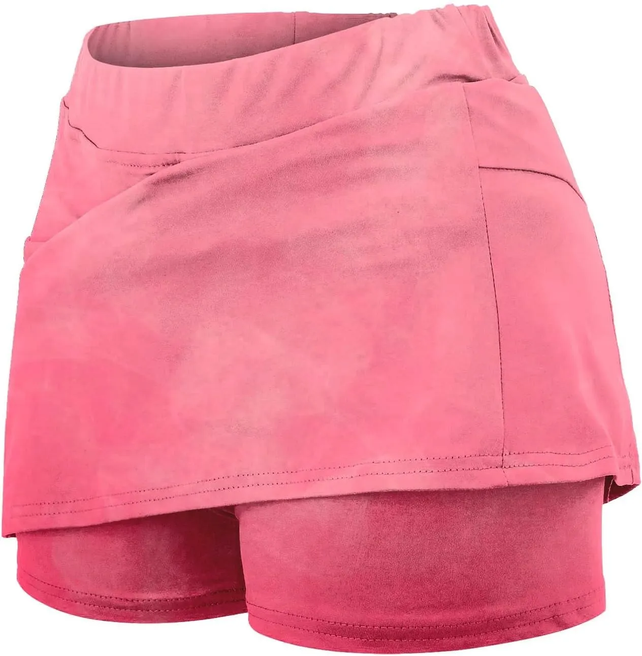 Women's Tennis Skirts 2 in 1 Athletic Tie-Dye High Waisted Stretchy Tennis Skort A-line Casual Y2K Summer Workout Golf Shorts