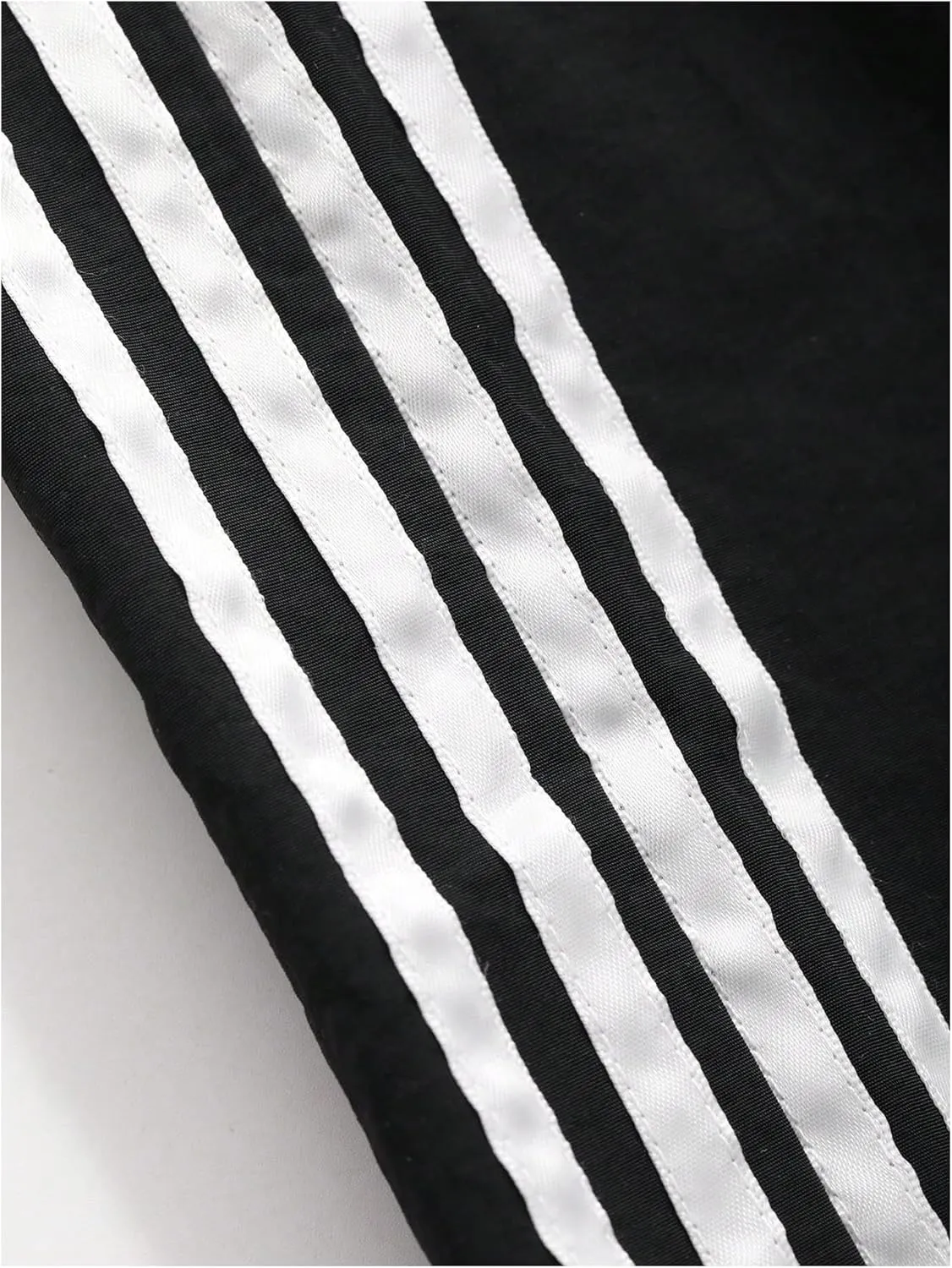 Women's Y2k Striped Wide Leg Pants High Waist Drawstring Elastic Bow Side Tie Side Loose Fit Trousers