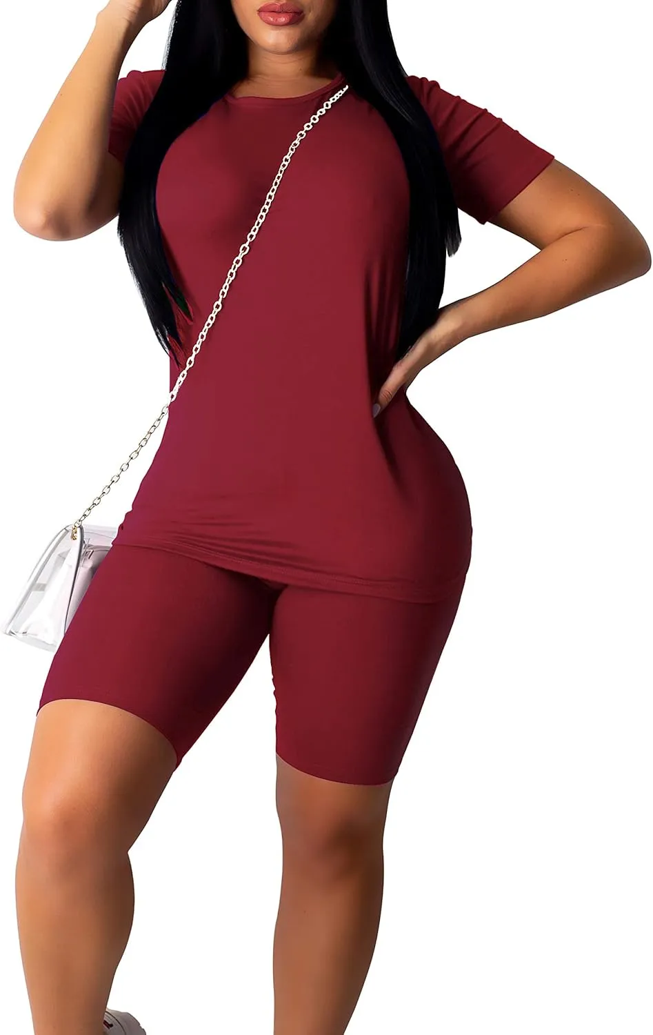 WPNAKS Women Tracksuit Sports Suit Crop Top Pants Outfit Yoga Workout High Waist Tight 2Pcs Outfit Set