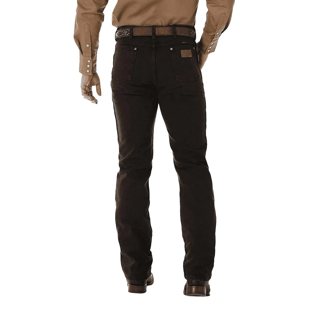 Wrangler Men's Jeans Cowboy Cut Slim Fit Black Chocolate