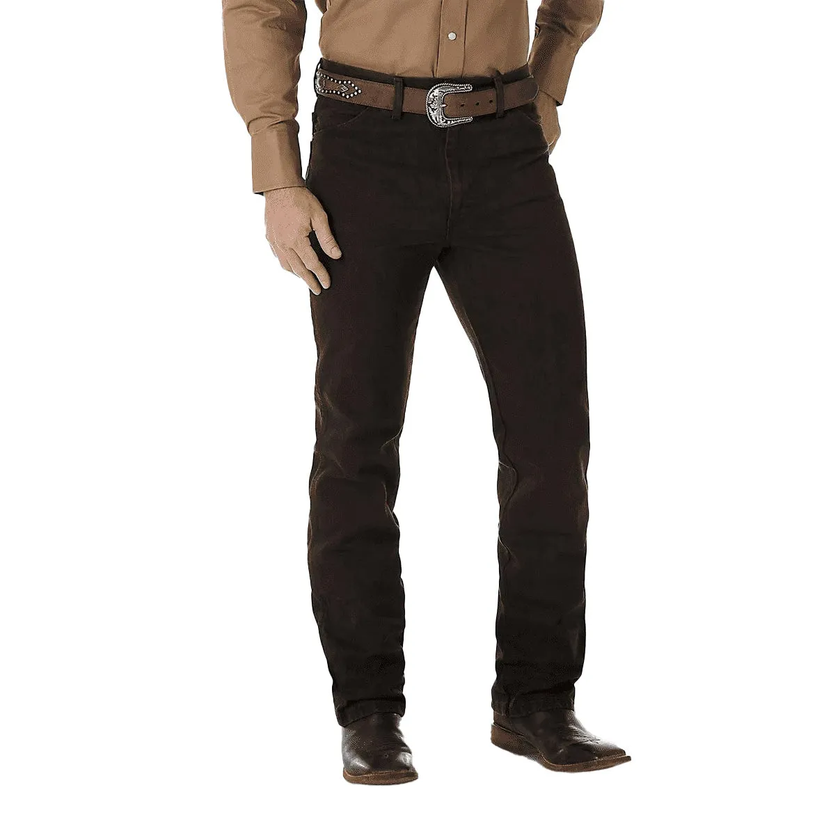 Wrangler Men's Jeans Cowboy Cut Slim Fit Black Chocolate