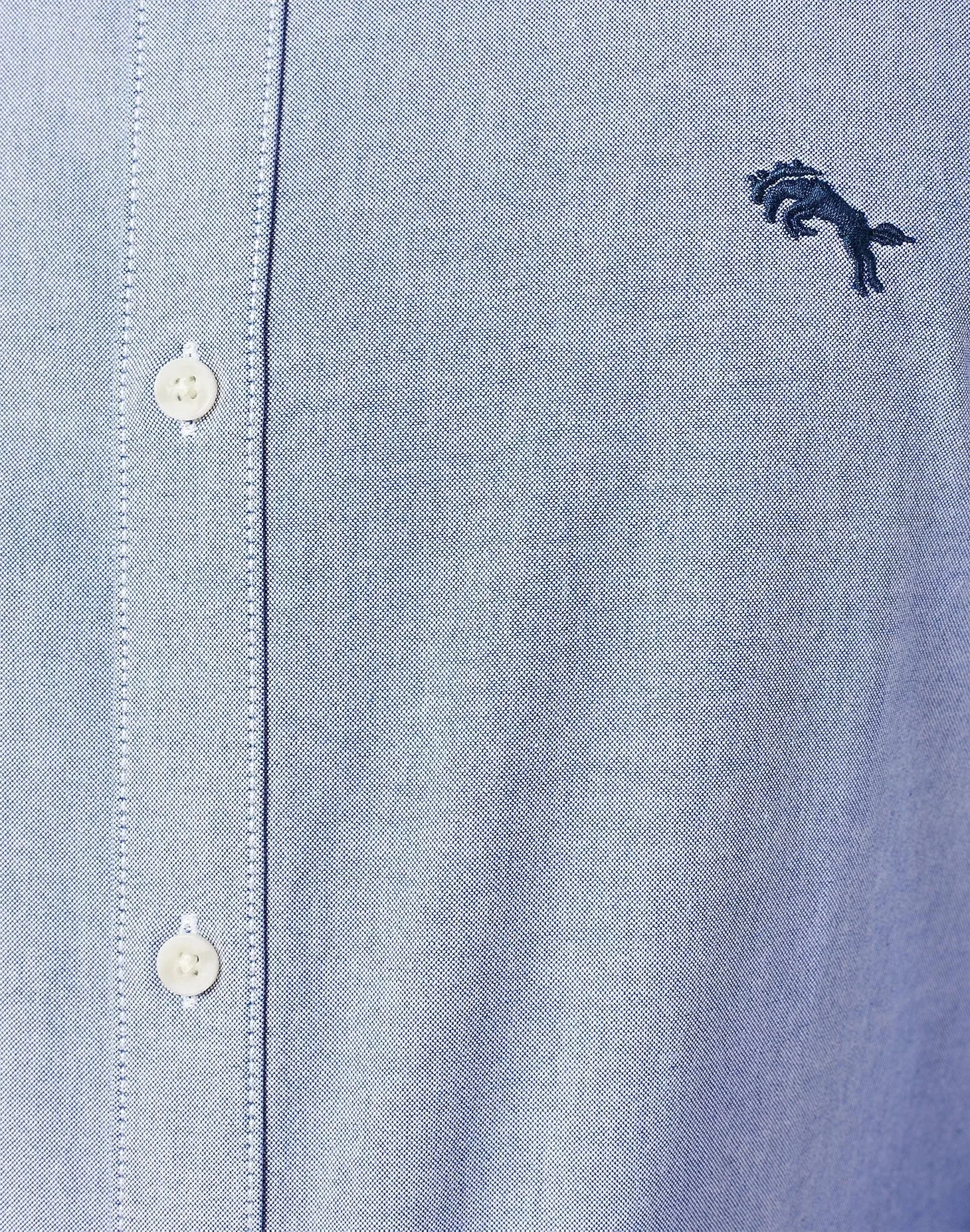 Wrangler Men's Long Sleeve Shirt In Oxford Blue