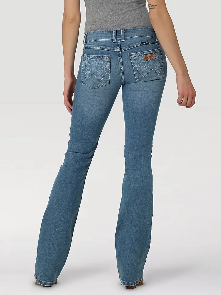 Wrangler Womens Retro Mae Paisley Bootcut Jean - Paige