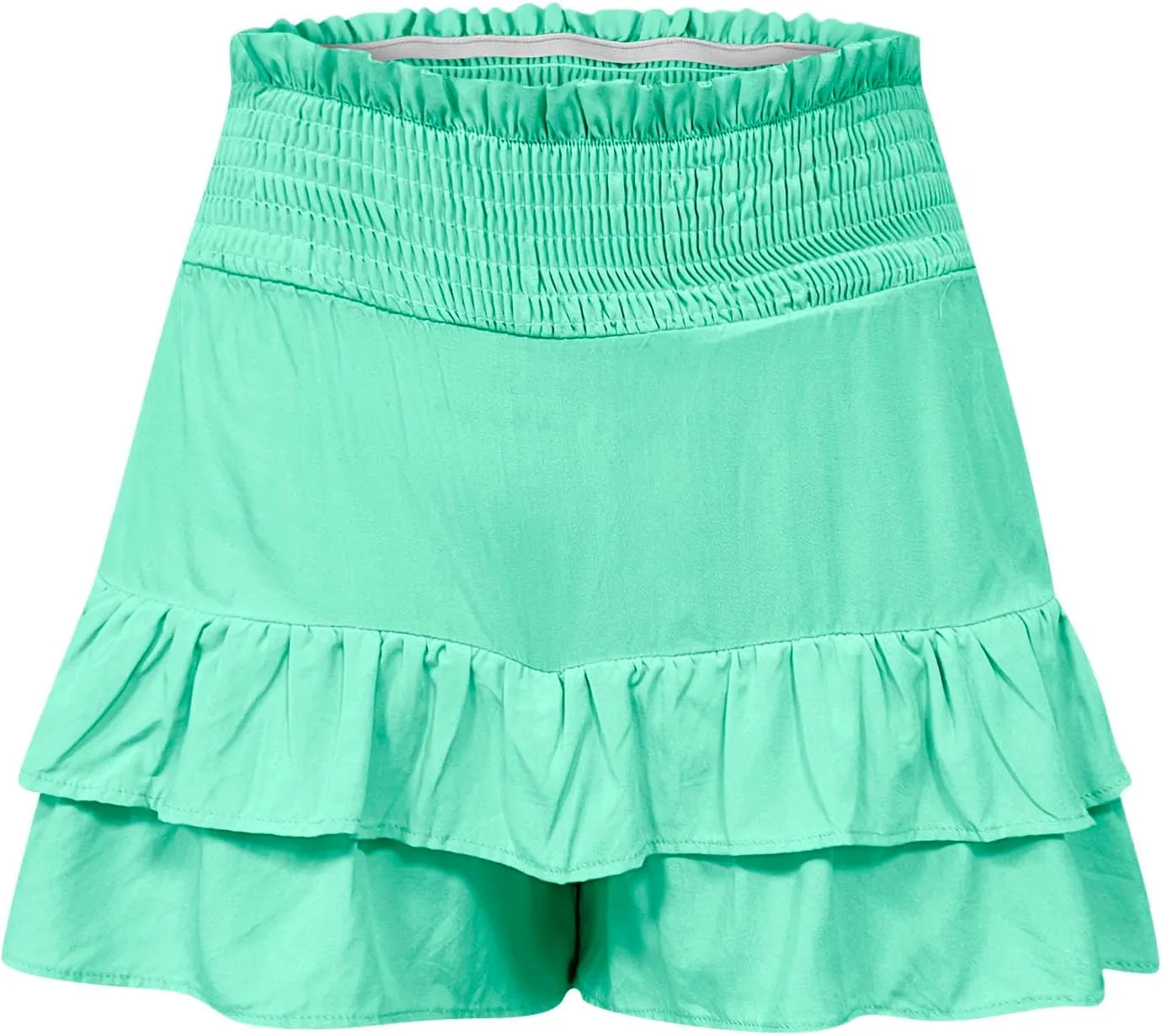 Xiaojmake Tennis Shorts for Women Pleated High Waisted Ruffle Tiered Flowy Short Casual Running Mini Skorts Boho Beach Shorts