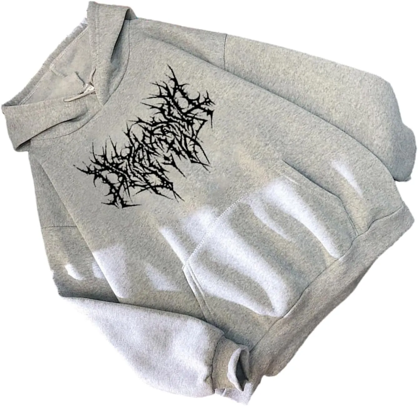 Y2K Grunge Gothic Graphics Hoodies Women Harajuku Aesthetic Hiphop Long Sleeve Oversized Sweatshirt Streetwear Autu
