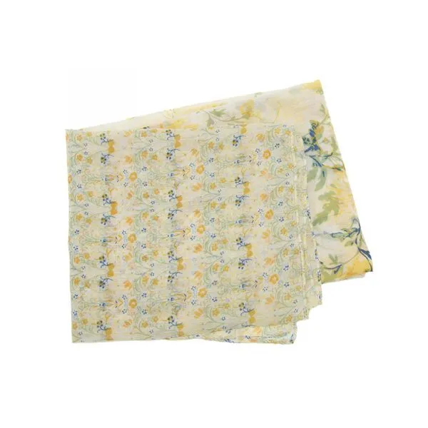 Yellow Poppy Floral Scarf