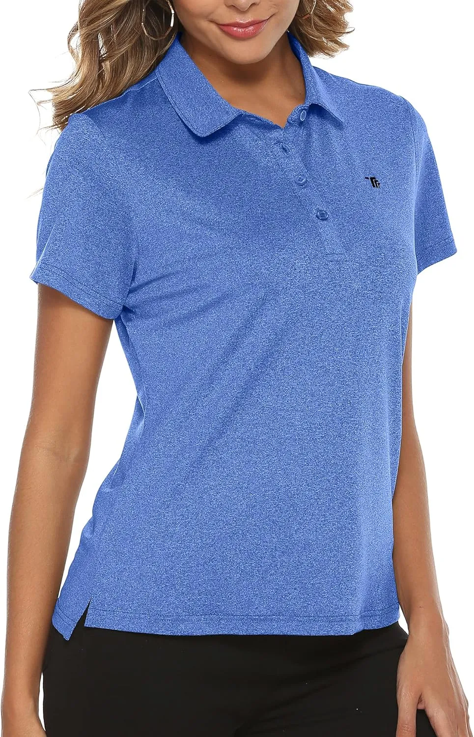 YSENTO Women Golf Shirts Clothes Dry Fit Short Sleeve Moisture Wicking Collared Polo Shirts Tops Apparel